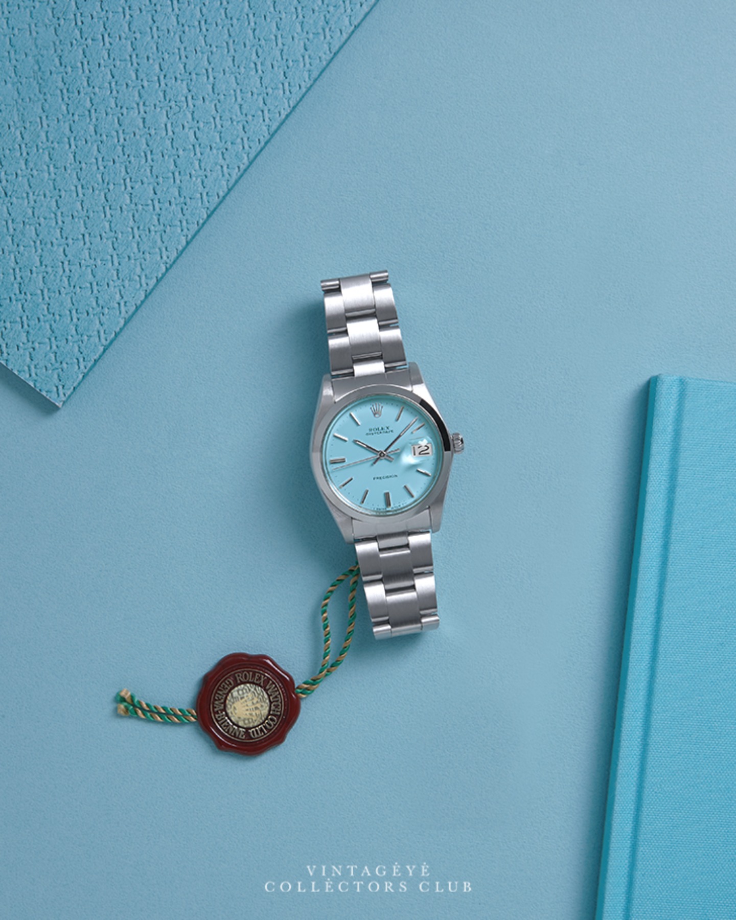 ROLEX@1984 Oyster Date “Turquoise-Mint” M5037